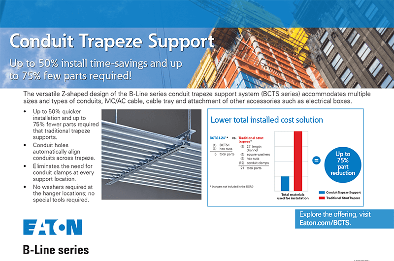 Eaton Conduit Trapeze Support Ad