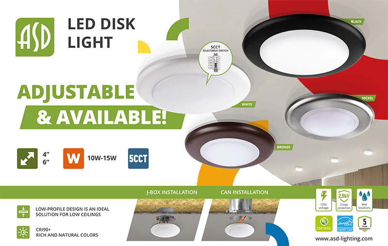 ASD Lighting LED Disk Light ad