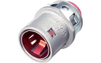 MC cable connector snap-in connection