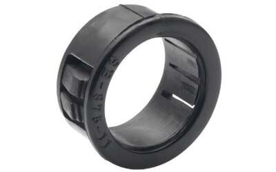Plastic knock-out insulating bushing