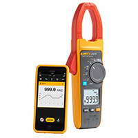 Clamp meter for wireless voltage tester