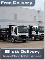 Elliott Electric Supply offers free deliveries in most serviced areas (Texas, Louisiana, Arkansas, Oklahoma, NM, Georgia).