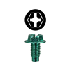 1032G - #10-32 X 3/8'' HH Phil Ground Screw - LH Dottie