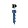 14H214 - 1/4'' X 2-1/4'' Slotted HWH Concrete Screw Anchor - L.H. Dottie CO.
