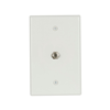 2072W - Wallplate W/1 F Type Coax Adap Thermo Mid WH - Eaton