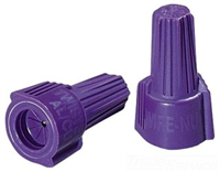 30165 - Twister Al/Cu Wire Conn, Model 65, Purple, 25/Card - Ideal