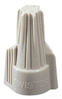 30341 - Twister Wire Conn, Model 341 Tan, 100/Box - Ideal