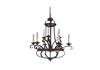 38729AGTB - 9 60C Agtb Stafford Chandelier - Craftmade