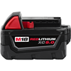 48111850 - M18 Redlithium XC5.0 Ext Capacity Battery Pack - Milwaukee Electric Tool