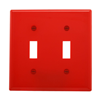 5139RD - Wallplate 2G Toggle Nylon STD RD - Eaton Wiring Devices