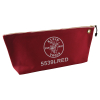 5539LRED - Zipper Bag, Large Canvas Tool Pouch, 18-Inch, Red - Klein Tools