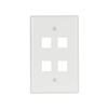 5540WMSP - Wallplate 4 Port Modular Midsize WH - Eaton