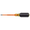 6124INS - Insulated 1/8" Slotted Screwdriver, 4" - Klein Tools