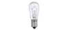 6S6CL130V - 6W 120V S6 Cand Base Clear Incad Lamp - Sylvania-Ledvance