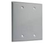 BC200S - 2G Blank WP Gray Cover - Hubbell--Raco