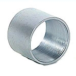 Threaded coupling fitting for metal pipe
