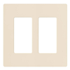 CW2LA - Claro Wallplate 2 Gang Light Almond - Lutron
