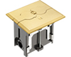 FLBAF101MB - 1G NM Adj FLR Box W/Brass 2 Flip Lid CVR - N/A