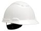 H701R - Hard Hat, White 4-Point Ratchet Suspension H-701R - Minnesota Mining (3M)