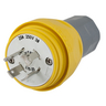 HBL26W75 - Plug, W/Tight, 3P 20A 250V, L15-20P, Yl - Wiring Device-Kellems