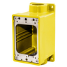 HBL60CM84A - Watertight FD Box, 1", Yellow - Hubbell Wiring Devices