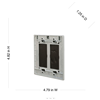 MX2050WH - HBL Unv 2G WP Metal FLP CVR - Bell