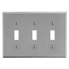 P3GY - Wallplate, 3-G, 3) Tog, Gy - Wiring Device-Kellems