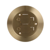 P60CACP - Brass Duplex Round Floor Plate - Abb Installation Products, Inc