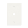 PJ11W - Wallplate 1GTEL/Coax.406"Hole Poly Mid BX WH - Eaton