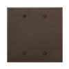 PJ23B - Wallplate 2G Blank Box Mount Poly Mid BR - Eaton