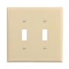 PJ2V - Wallplate 2G Toggle Poly Mid Iv - Eaton