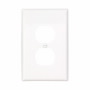 PJ8W - Wallplate 1G Duplex Poly Mid WH - Eaton Wiring Devices
