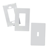 PJS263BK - Wallplate 3G Deco Screwless Poly Mid BK - Eaton