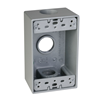 SB375S - Tam 1G WP Gray Box - Three 3/4" Holes - 18 Cu In - Taymac