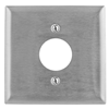 SS749 - Wallplate, 2-G, 1) 1.60", SS - Wiring Device-Kellems