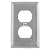 SS8 - Wallplate 1G Duplex Recp SS - Hubbell Wiring Devices