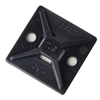 TC345AX - 4WAY Adh MTG Base 1.1X1.1IN BLK Nyl - N/A