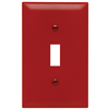 TP1RED - Trademaster Wall Plate 1G 1 Toggle Red - Legrand-Pass & Seymour