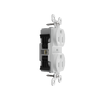 TR15DVSW - TR15 Toolless Dup Recp 15A/125V W - Legrand-Pass & Seymour