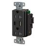 USB20ACBK - RCPT Dup 20A125V 3.1A5V Usb Port Ac BK - Wiring Device-Kellems
