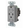 USB20CPDGY - RCPT Dup 20A 125V Usb C PD Gy - Wiring Device-Kellems