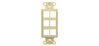 WP3414LA - Decor Outlet Strap 4 Port La (M10) - Legrand-On-Q