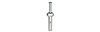 ZA78 - 3/16'' X 7/8'' Zamac Alloy Anchor - LH Dottie